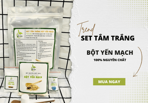 Bột làm trắng da - Bột yến mạch 